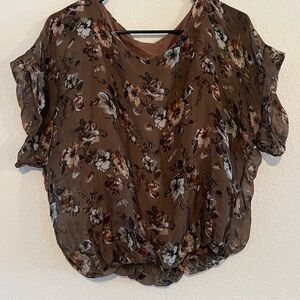 Brown maiora floral  Blouse